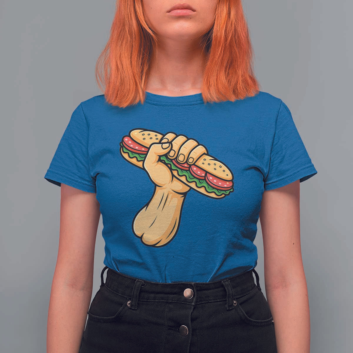 Free DC Sandwich Revolution T Shirt For Women Washington DC Pride Political Satire - Wonder Print Shop