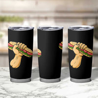 Sandwich Power Fist Tumbler Cup Sarcastic Food Revolution Political Satire - Wonder Print Shop