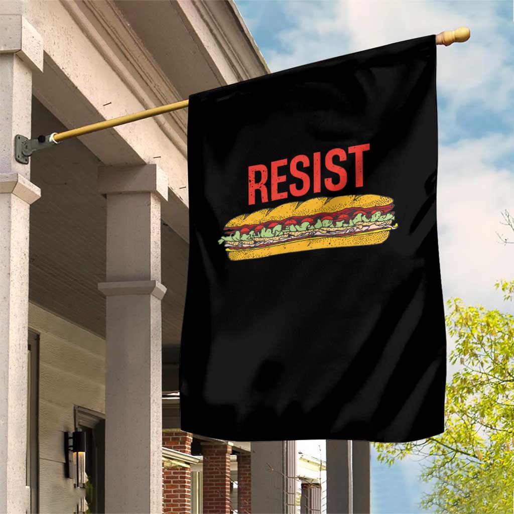 Resist Sandwich Garden Flag Sarcastic Food Revolution Political Satire - Wonder Print Shop