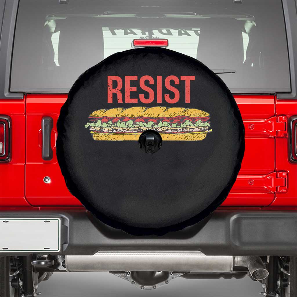 Resist Sandwich Spare Tire Cover Sarcastic Food Revolution Political Satire - Wonder Print Shop