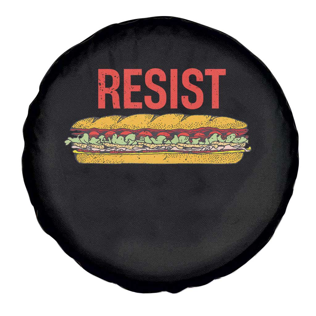 Resist Sandwich Spare Tire Cover Sarcastic Food Revolution Political Satire - Wonder Print Shop