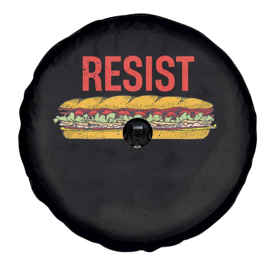 Resist Sandwich Spare Tire Cover Sarcastic Food Revolution Political Satire - Wonder Print Shop