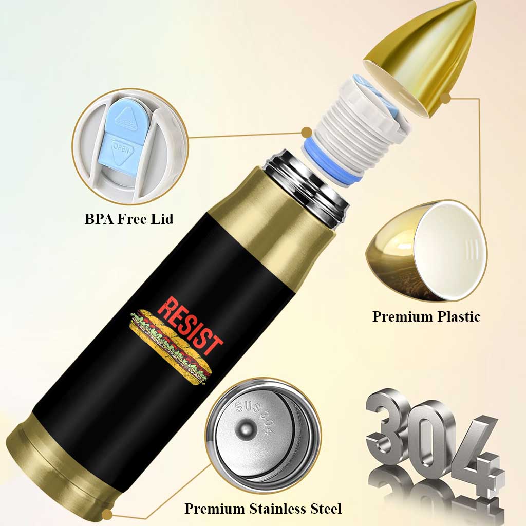 Resist Sandwich Bullet Tumbler Sarcastic Food Revolution Political Satire - Wonder Print Shop