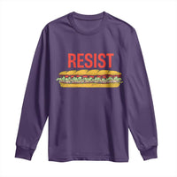 Sandwich Power Fist Long Sleeve Shirt Sarcastic Food Revolution Political Satire - Wonder Print Shop