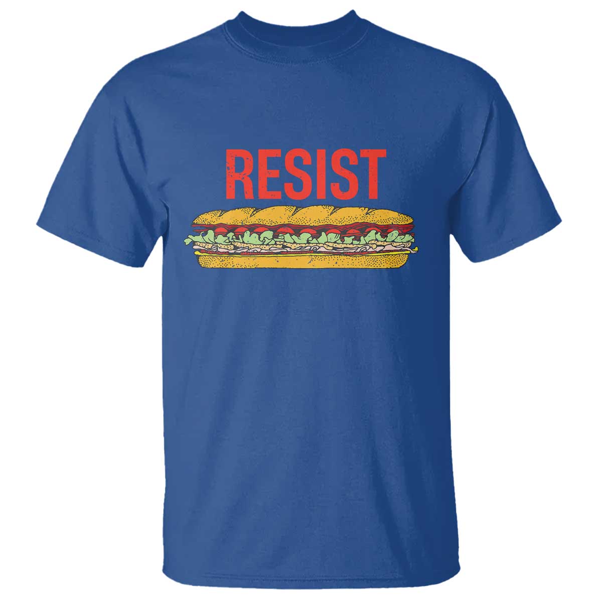 Sandwich Power Fist T Shirt Sarcastic Food Revolution Political Satire - Wonder Print Shop