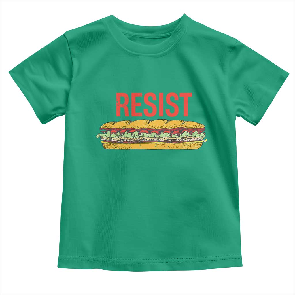 Sandwich Power Fist Toddler T Shirt Sarcastic Food Revolution Political Satire - Wonder Print Shop
