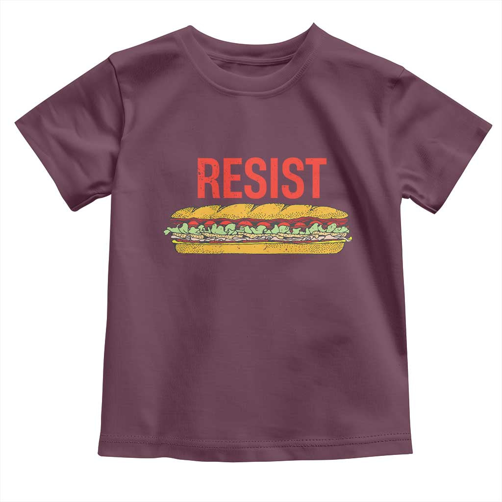 Sandwich Power Fist Toddler T Shirt Sarcastic Food Revolution Political Satire - Wonder Print Shop