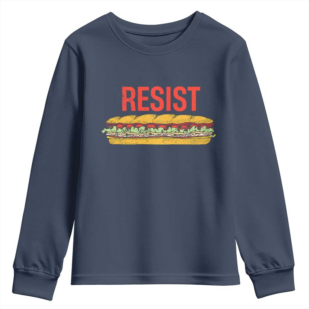 Sandwich Power Fist Youth Sweatshirt Sarcastic Food Revolution Political Satire - Wonder Print Shop