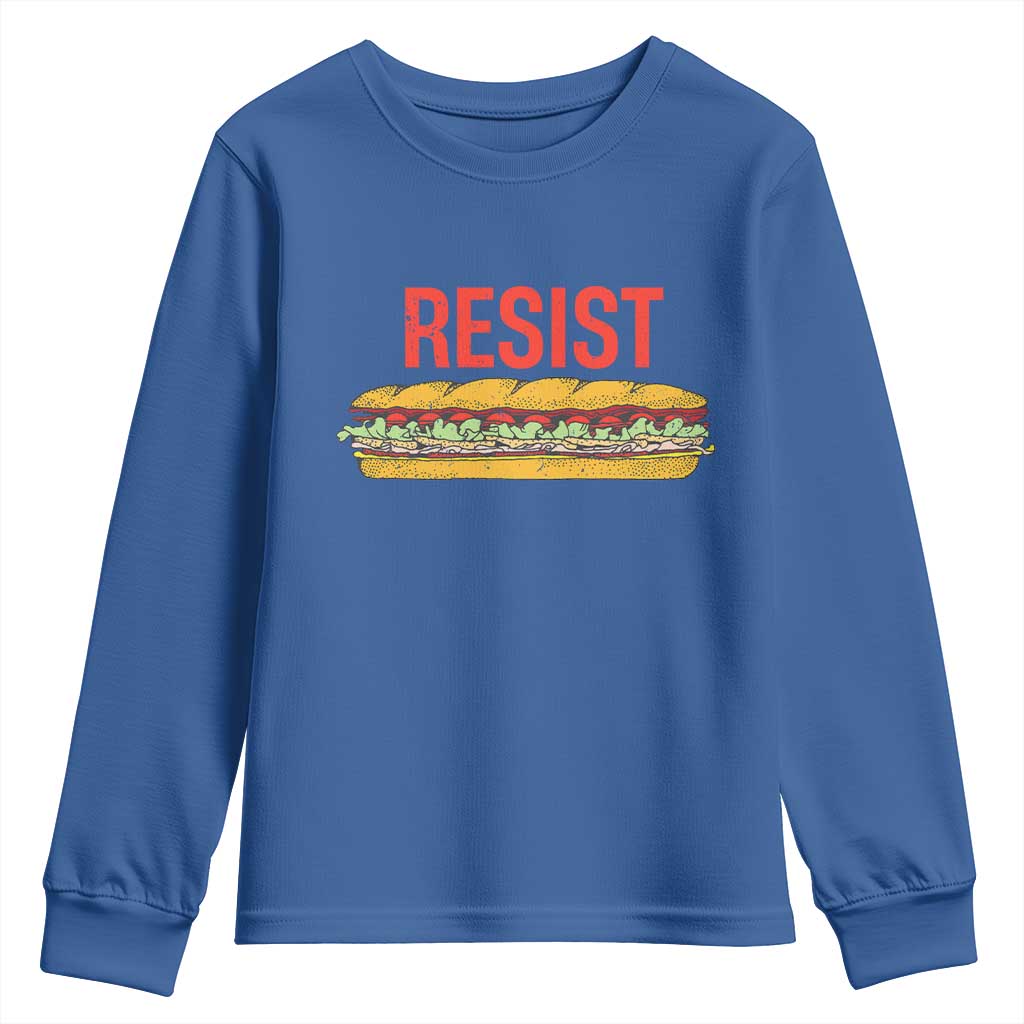 Sandwich Power Fist Youth Sweatshirt Sarcastic Food Revolution Political Satire - Wonder Print Shop