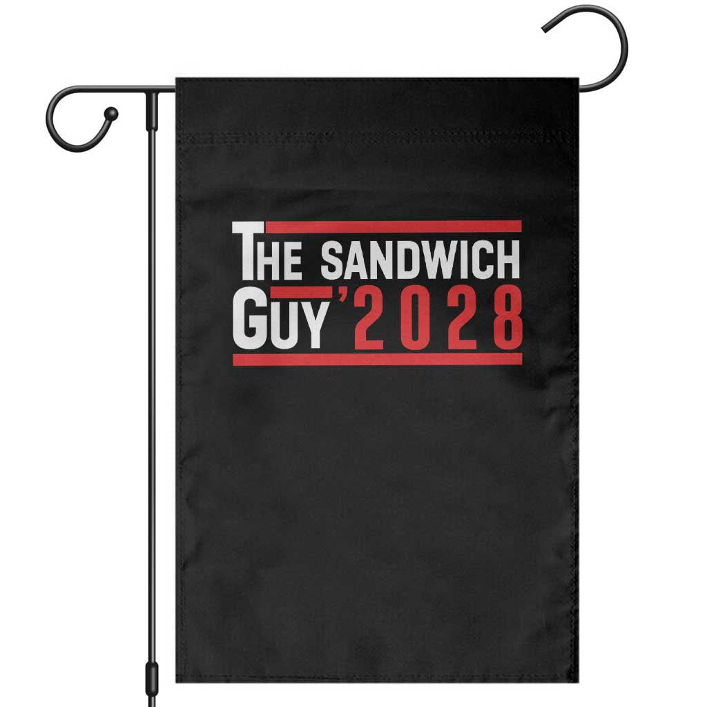 The Sandwich Guy 2028 Garden Flag Political Parody - Wonder Print Shop