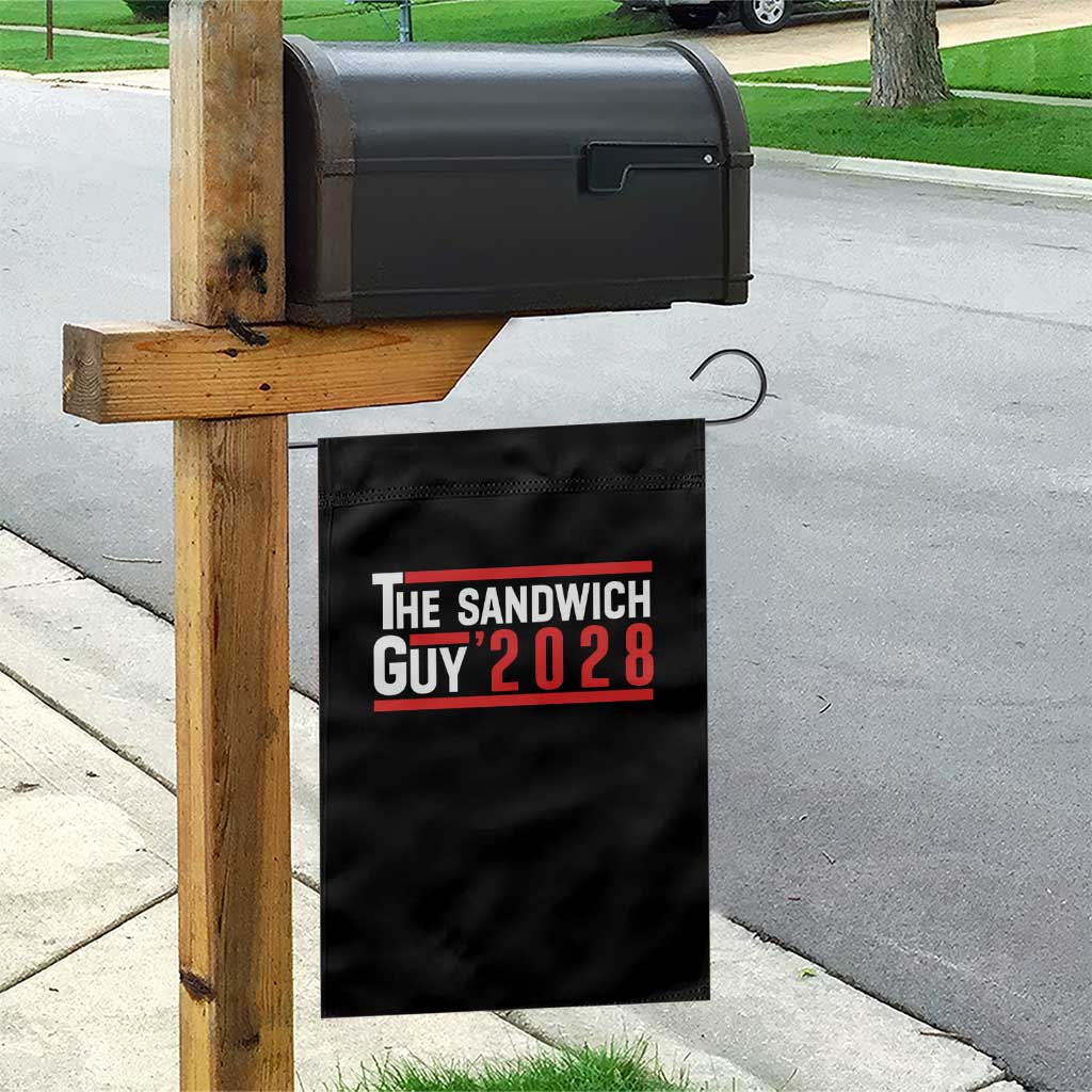 The Sandwich Guy 2028 Garden Flag Political Parody - Wonder Print Shop