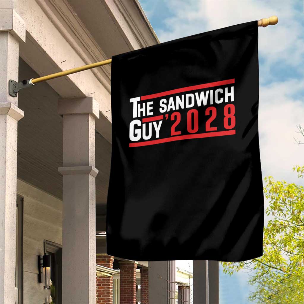 The Sandwich Guy 2028 Garden Flag Political Parody - Wonder Print Shop