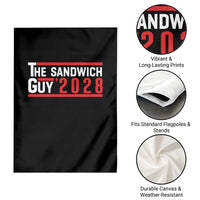 The Sandwich Guy 2028 Garden Flag Political Parody - Wonder Print Shop