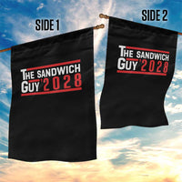 The Sandwich Guy 2028 Garden Flag Political Parody - Wonder Print Shop