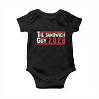 The Sandwich Guy for President 2028 Baby Onesie Funny Patriotic Campaign Parody - Wonder Print Shop