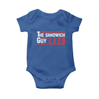 The Sandwich Guy for President 2028 Baby Onesie Funny Patriotic Campaign Parody - Wonder Print Shop
