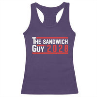 The Sandwich Guy for President 2028 Racerback Tank Top Funny Patriotic Campaign Parody - Wonder Print Shop