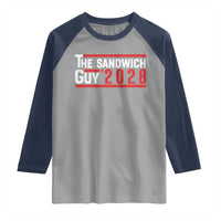 The Sandwich Guy 2028 Raglan Shirt Political Parody - Wonder Print Shop