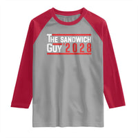 The Sandwich Guy 2028 Raglan Shirt Political Parody - Wonder Print Shop
