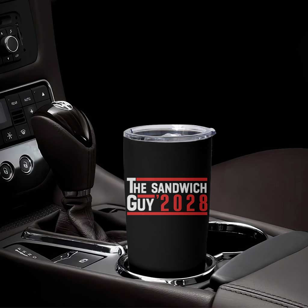 The Sandwich Guy 2028 Tumbler Cup Political Parody - Wonder Print Shop