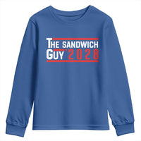 The Sandwich Guy for President 2028 Youth Sweatshirt Funny Patriotic Campaign Parody - Wonder Print Shop