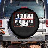 The Sandwich Guy for President 2028 Spare Tire Cover Funny Patriotic Campaign Parody - Wonder Print Shop