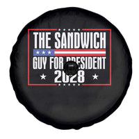 The Sandwich Guy for President 2028 Spare Tire Cover Funny Patriotic Campaign Parody - Wonder Print Shop