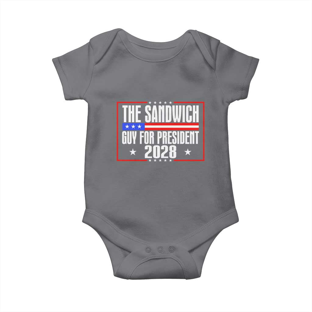 The Sandwich Guy 2028 Baby Onesie Political Parody - Wonder Print Shop