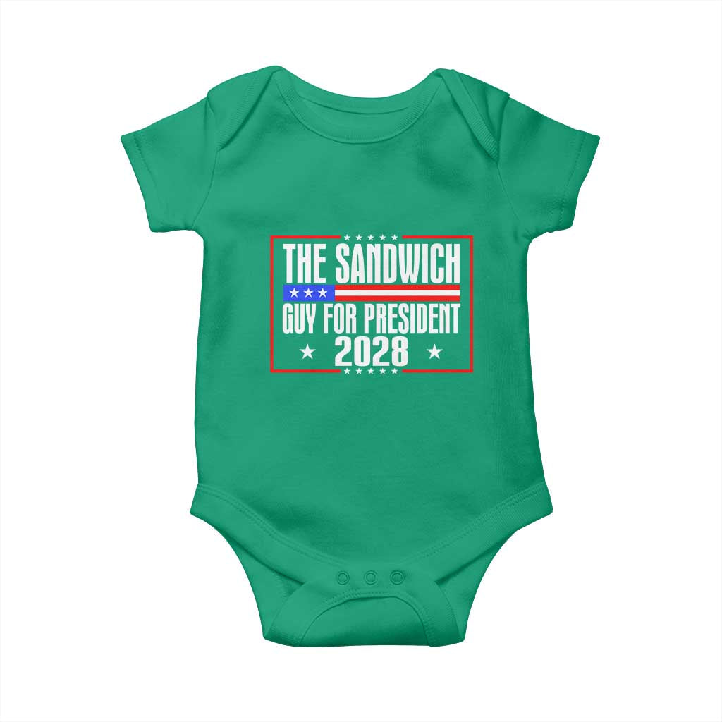 The Sandwich Guy 2028 Baby Onesie Political Parody - Wonder Print Shop
