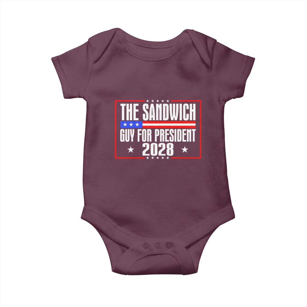 The Sandwich Guy 2028 Baby Onesie Political Parody - Wonder Print Shop