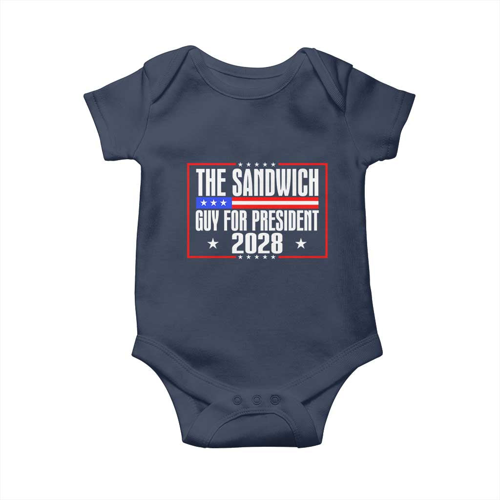 The Sandwich Guy 2028 Baby Onesie Political Parody - Wonder Print Shop