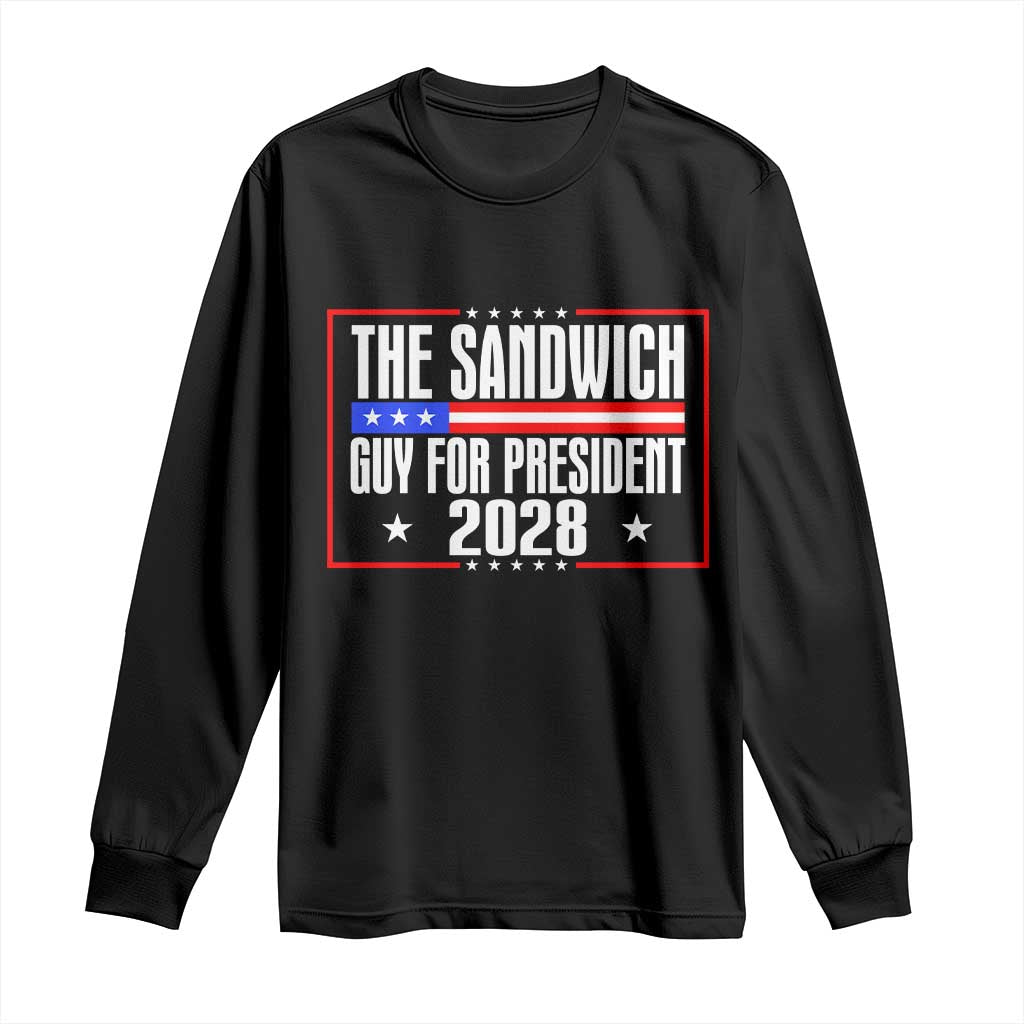 The Sandwich Guy 2028 Long Sleeve Shirt Political Parody - Wonder Print Shop