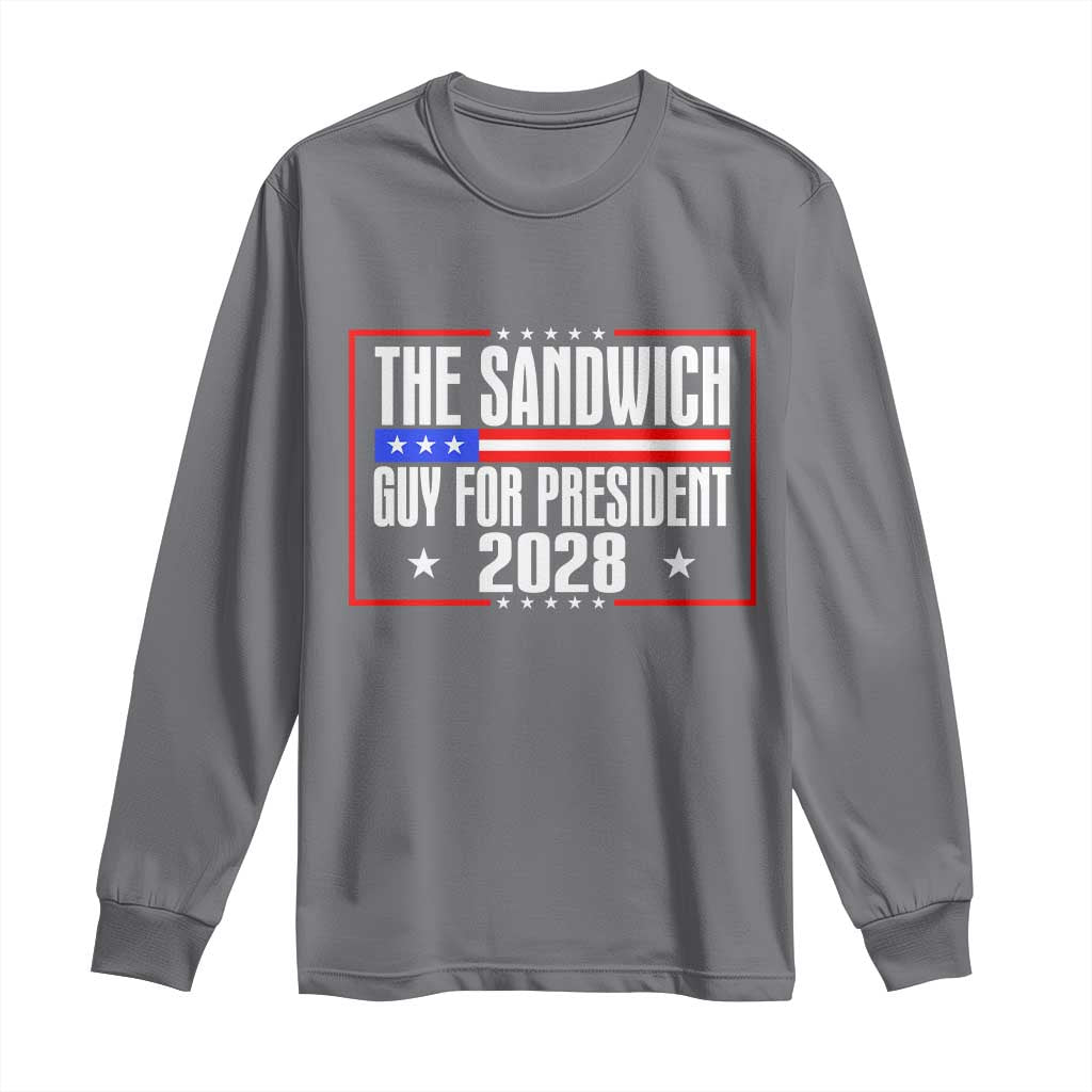 The Sandwich Guy 2028 Long Sleeve Shirt Political Parody - Wonder Print Shop