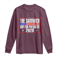 The Sandwich Guy 2028 Long Sleeve Shirt Political Parody - Wonder Print Shop