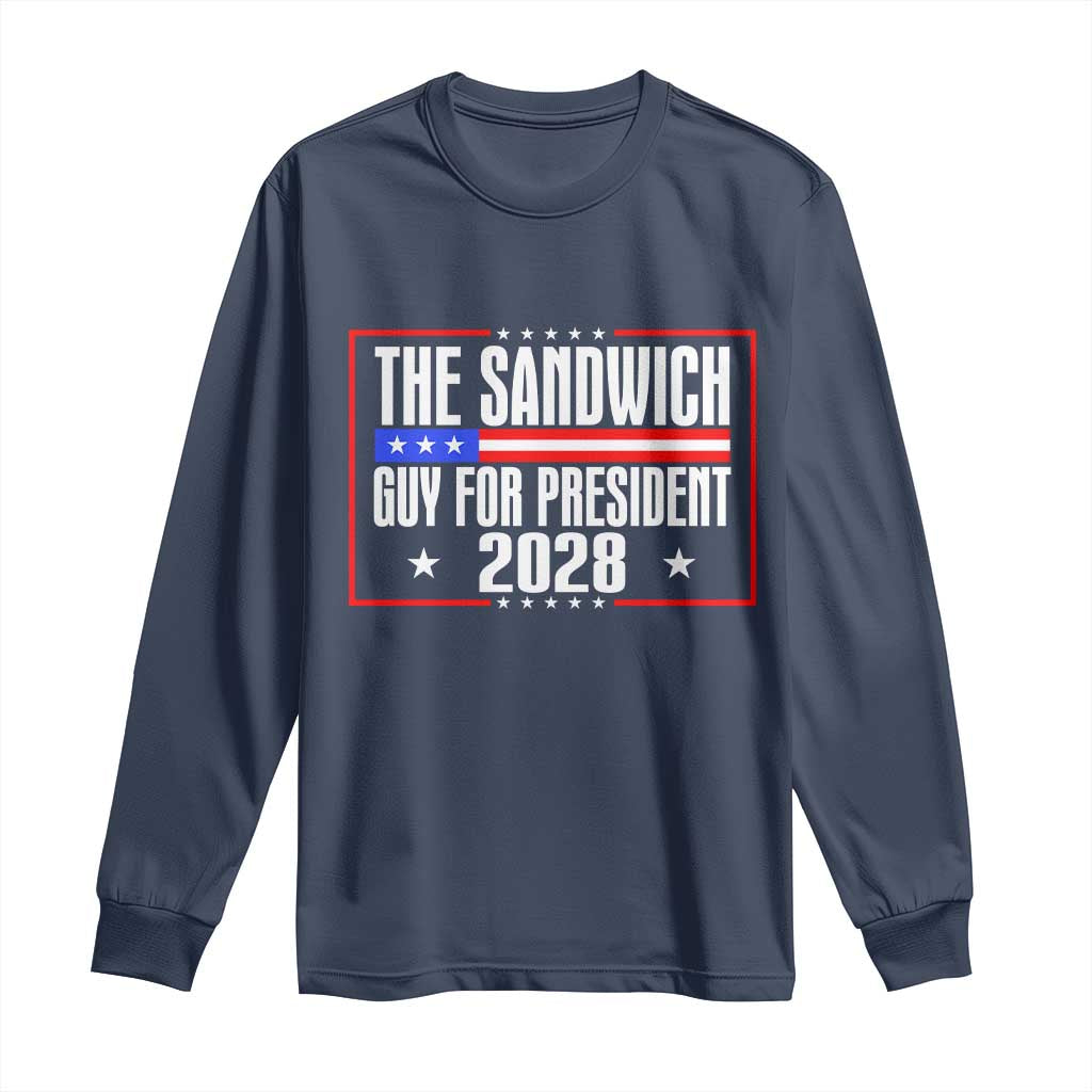 The Sandwich Guy 2028 Long Sleeve Shirt Political Parody - Wonder Print Shop