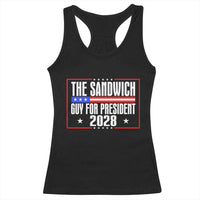 The Sandwich Guy 2028 Racerback Tank Top Political Parody - Wonder Print Shop
