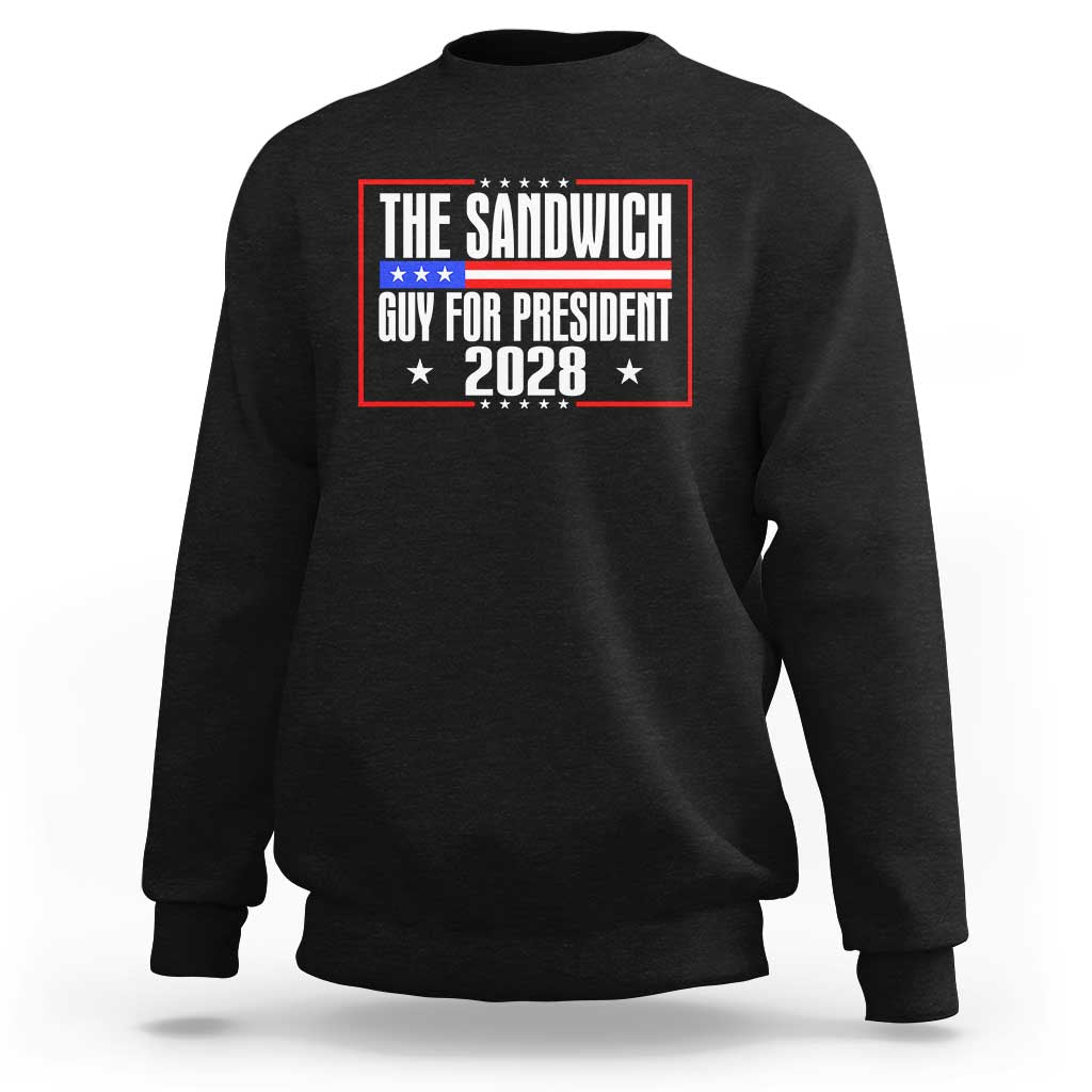 The Sandwich Guy 2028 Sweatshirt Political Parody - Wonder Print Shop