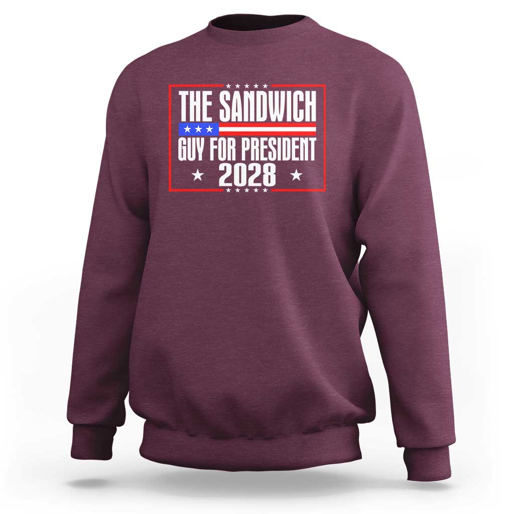 The Sandwich Guy 2028 Sweatshirt Political Parody - Wonder Print Shop