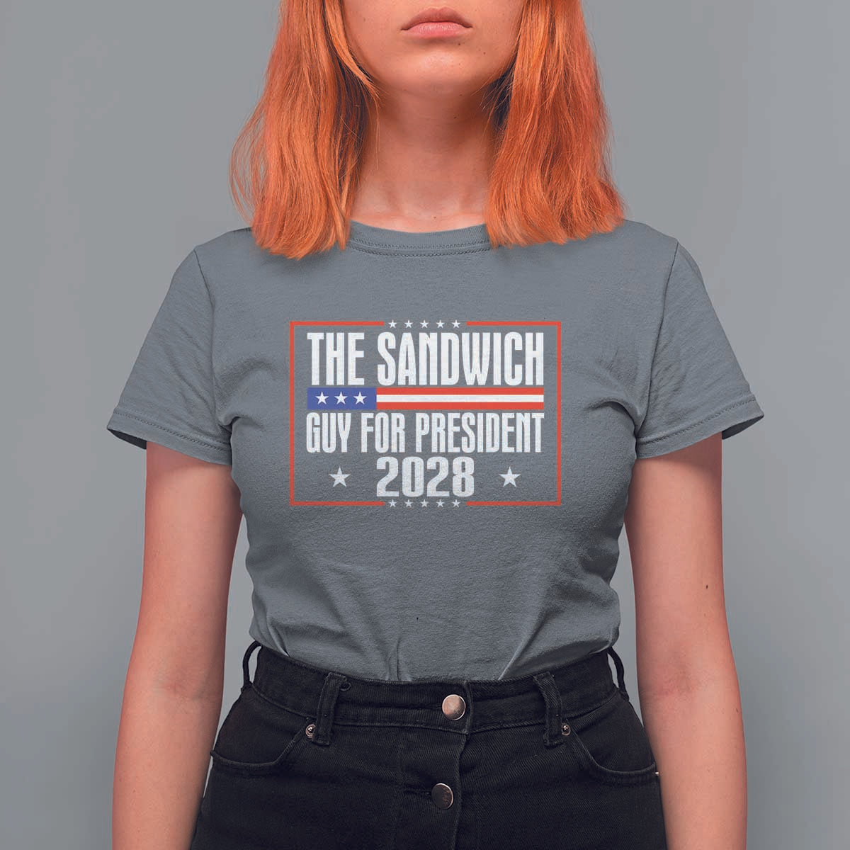 The Sandwich Guy 2028 T Shirt For Women Political Parody - Wonder Print Shop
