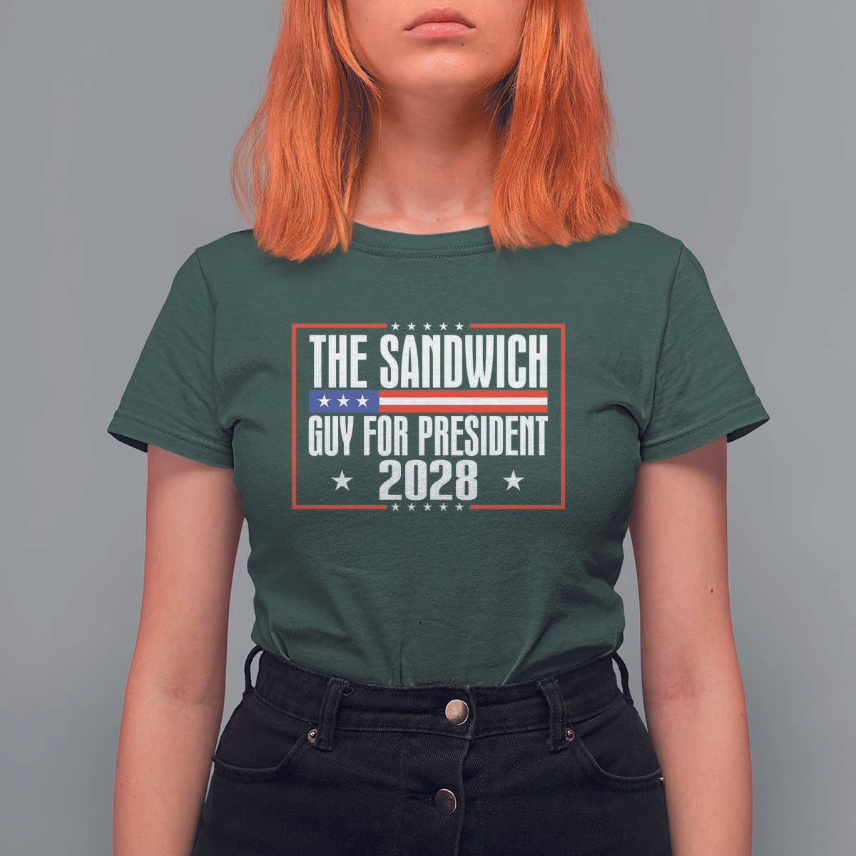 The Sandwich Guy 2028 T Shirt For Women Political Parody - Wonder Print Shop