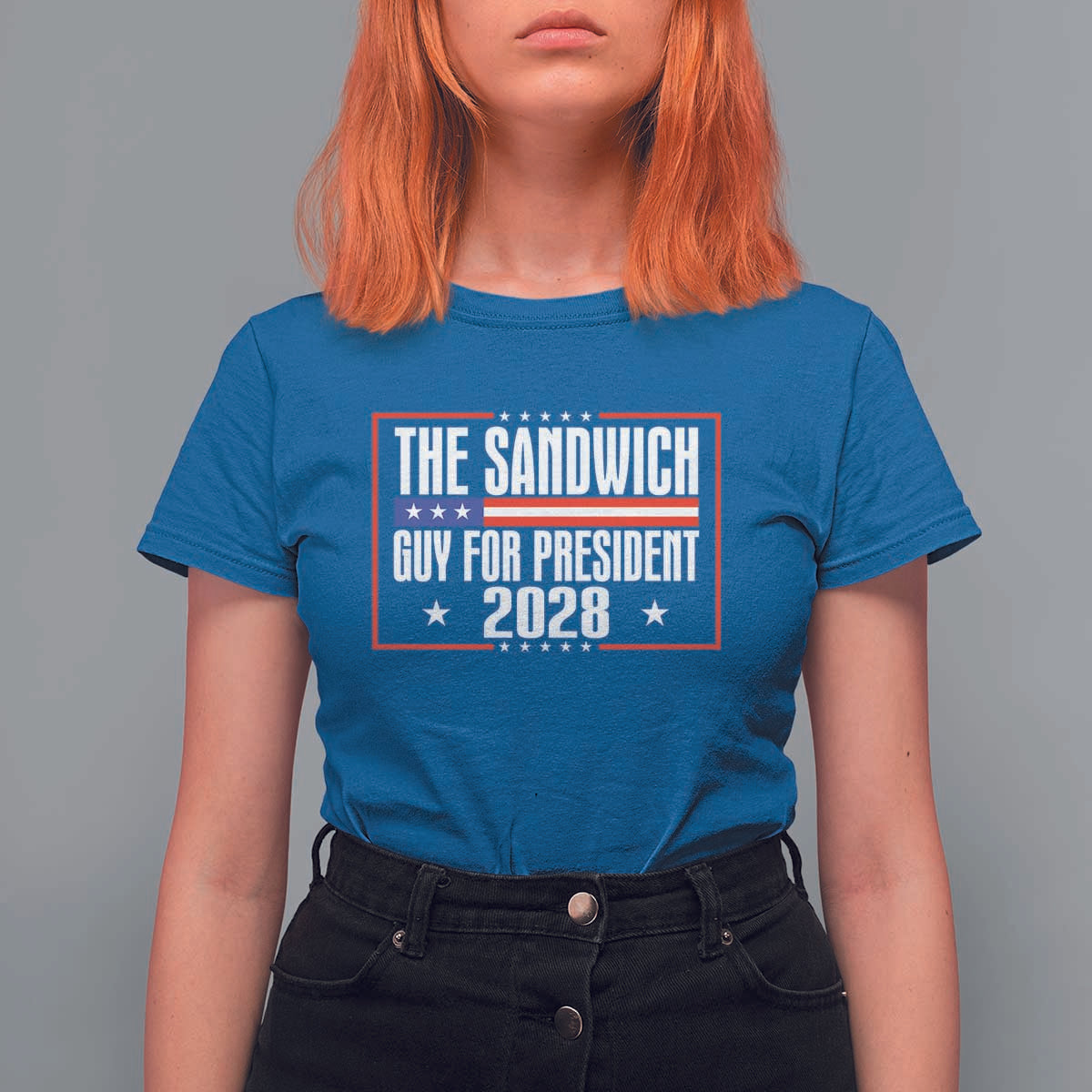 The Sandwich Guy 2028 T Shirt For Women Political Parody - Wonder Print Shop