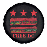 Free DC Funny Flag Parody Spare Tire Cover Washington DC with Baguette Sandwich Twist - Wonder Print Shop