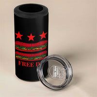 Free DC Funny Flag Parody 4 in 1 Can Cooler Tumbler Washington DC with Baguette Sandwich Twist - Wonder Print Shop