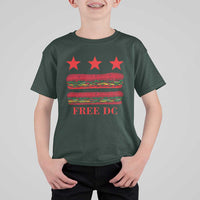 Free DC Funny Flag Parody T Shirt For Kid Washington DC with Baguette Sandwich Twist - Wonder Print Shop