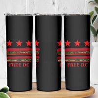 Free DC Funny Flag Parody Skinny Tumbler Washington DC with Baguette Sandwich Twist - Wonder Print Shop
