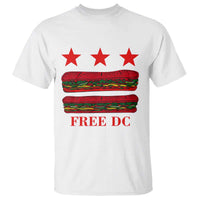 Free DC Funny Flag Parody T Shirt Washington DC with Baguette Sandwich Twist - Wonder Print Shop