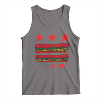 Free DC Funny Flag Parody Tank Top Washington DC with Baguette Sandwich Twist - Wonder Print Shop