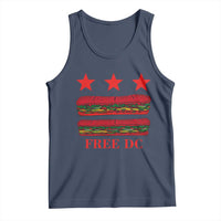 Free DC Funny Flag Parody Tank Top Washington DC with Baguette Sandwich Twist - Wonder Print Shop