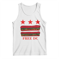 Free DC Funny Flag Parody Tank Top Washington DC with Baguette Sandwich Twist - Wonder Print Shop