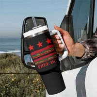 Free DC Funny Flag Parody Tumbler With Handle Washington DC with Baguette Sandwich Twist - Wonder Print Shop